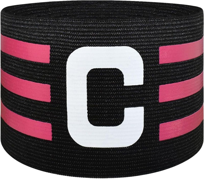 FUNAUPGO Sports Captain C Arm Band for Team Training, Unisex Elastic Soccer Captain Armband Adjustable Outdoor Football Player Captain's ArmBands for Adult - Image 1